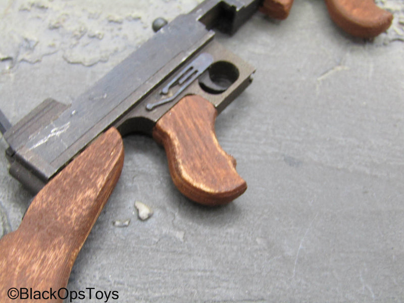 Load image into Gallery viewer, WWII - Wood &amp; Metal .45 ACP Submachine Gun (READ DESC)
