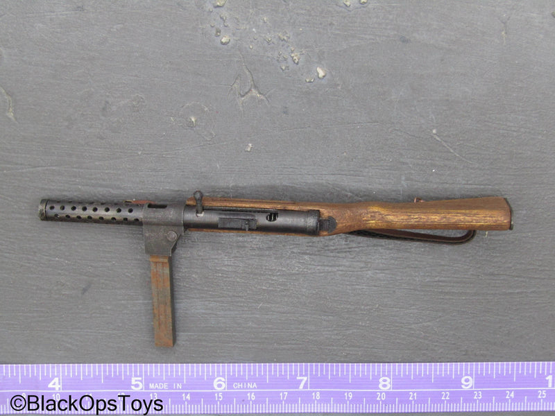 Load image into Gallery viewer, WWII - Wood &amp; Metal Steyr MP34 Submachine Gun
