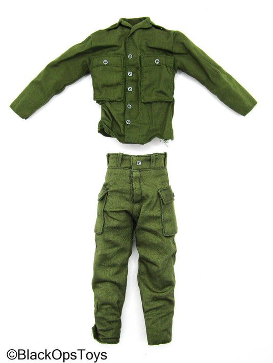 WWII - Green Combat Uniform Set