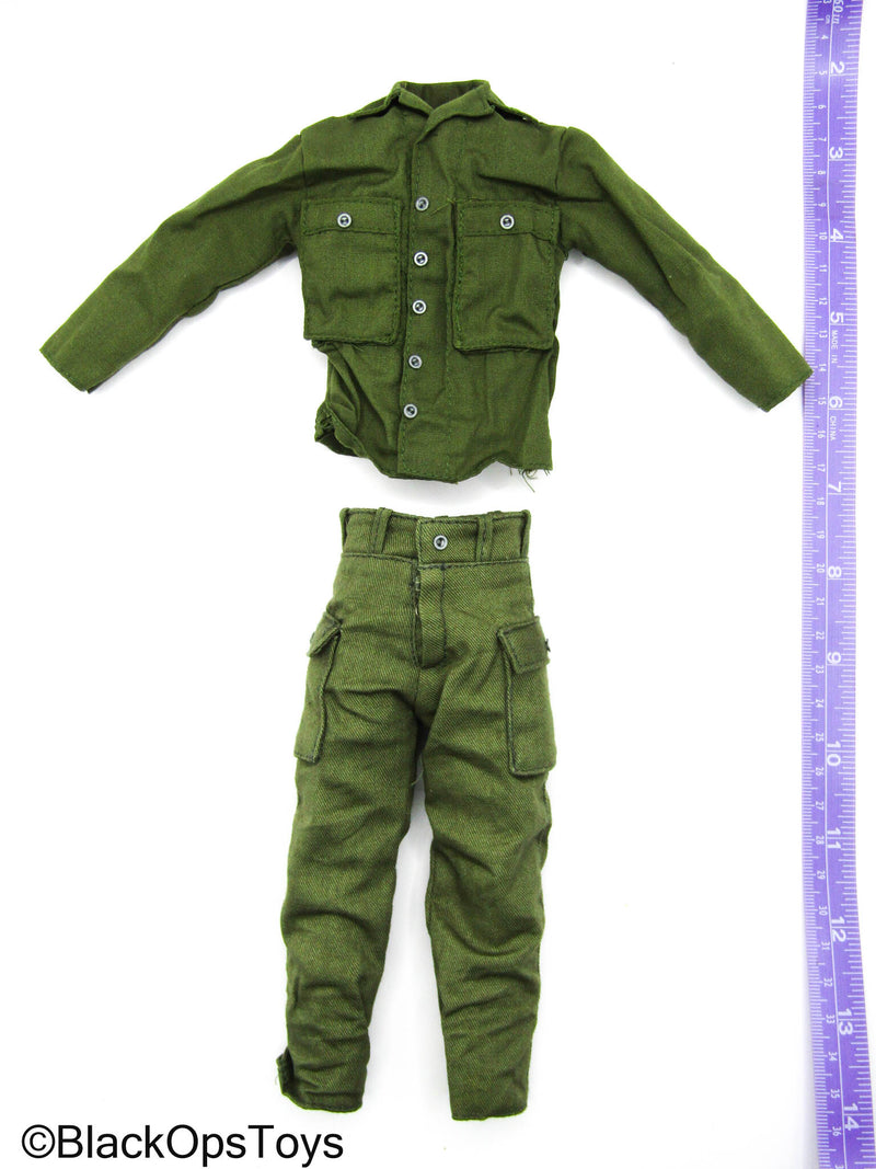 Load image into Gallery viewer, WWII - Green Combat Uniform Set
