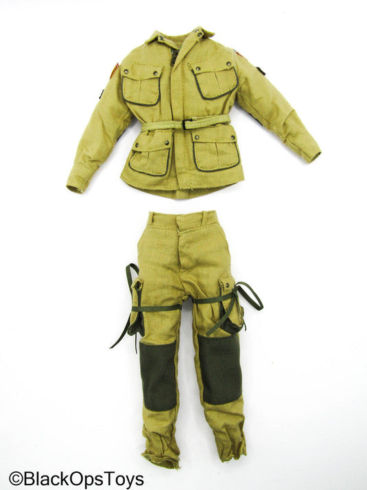 WWII - Tan Paratrooper Sergeant Combat Uniform Set