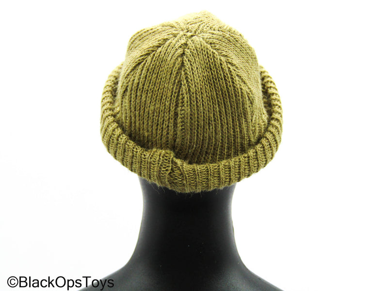 Load image into Gallery viewer, WWII - Tan Knit Hat w/Bill
