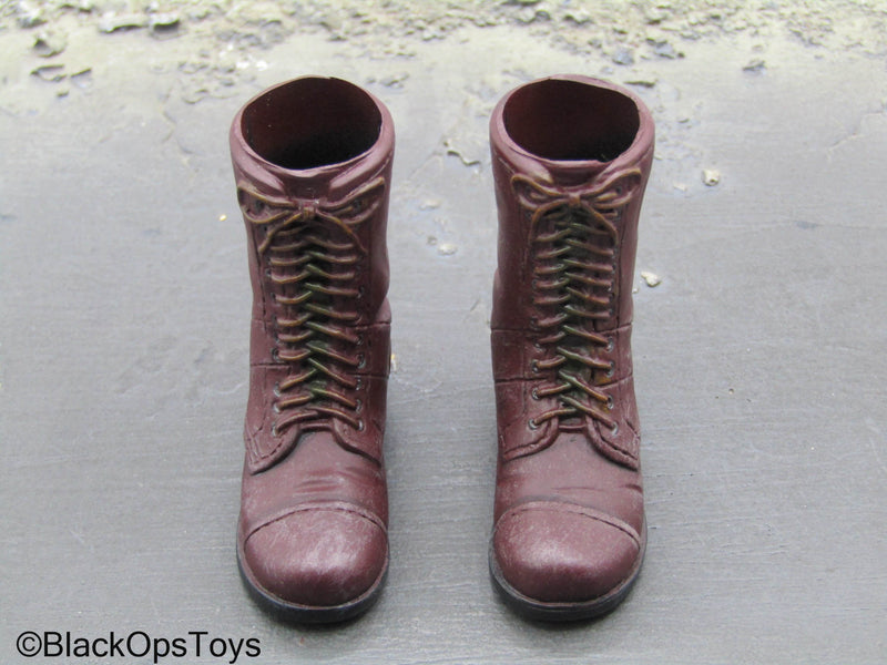 Load image into Gallery viewer, WWII - Weathered M-42 Combat Boots (Foot Type)
