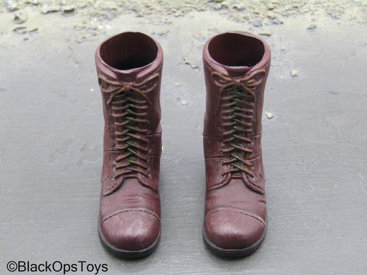 WWII - Weathered M-42 Combat Boots (Foot Type)