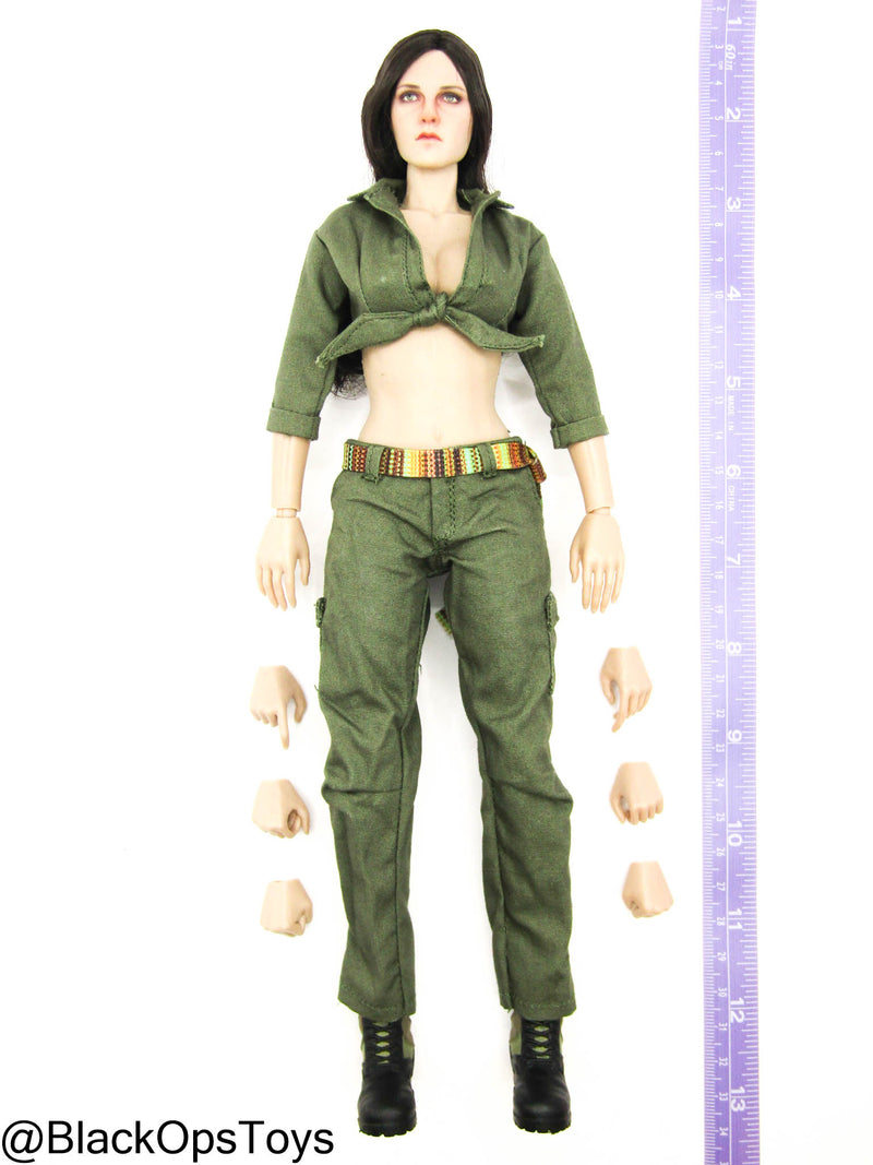 Load image into Gallery viewer, Vietnam Era Female - Female Base Dressed Body w/Head Sculpt
