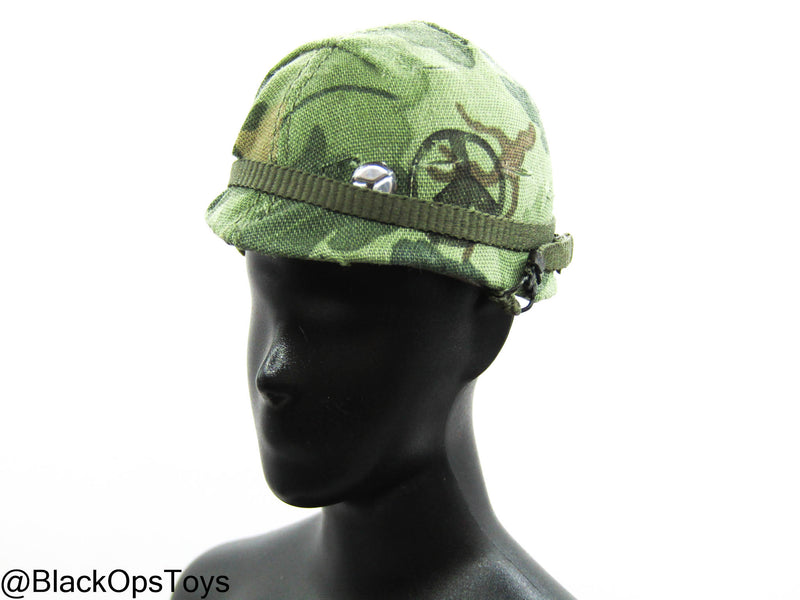 Load image into Gallery viewer, Vietnam Era Female - ERD Leaves Camo Helmet
