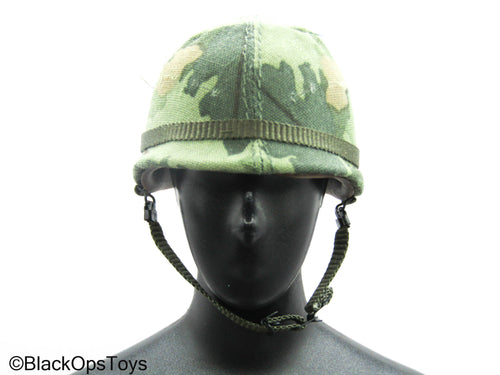 Vietnam Era Male - ERDL Leaf Camo Helmet