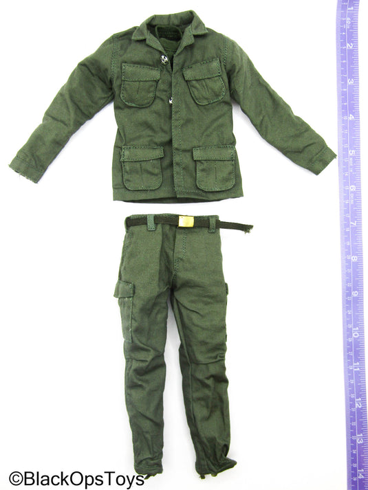 Vietnam Era Male - OD Green Uniform Set w/Belt