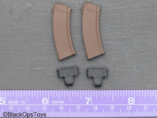 Russian SSO - Brown AK Magazines w/Magpuls (x2)