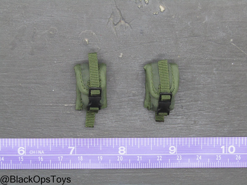 Load image into Gallery viewer, Ukraine Anti Tank Gunner - OD Green MOLLE Grenade Pouch Set (x2)
