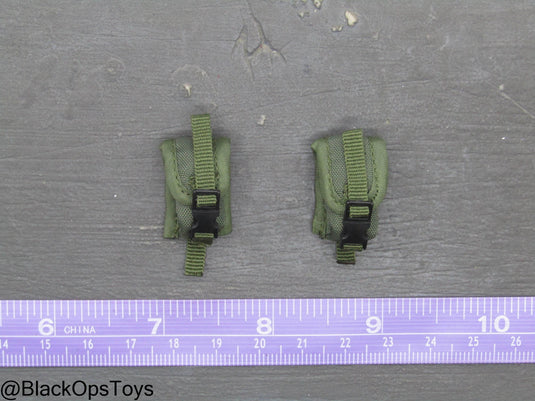 Ukraine Anti Tank Gunner - OD Green MOLLE Grenade Pouch Set (x2)