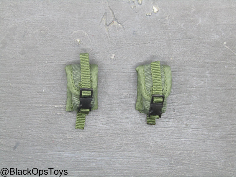 Load image into Gallery viewer, Ukraine Anti Tank Gunner - OD Green MOLLE Grenade Pouch Set (x2)
