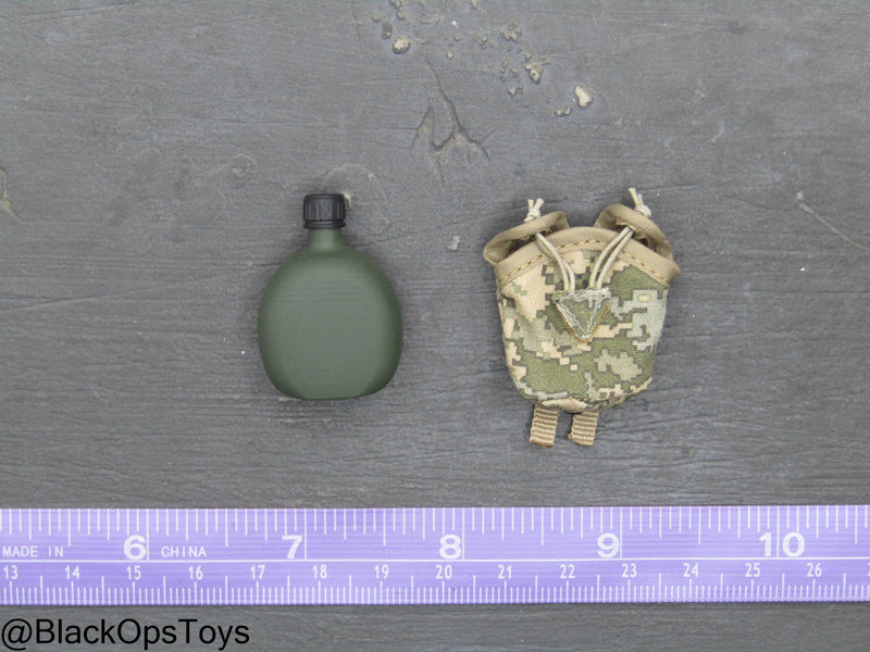 Load image into Gallery viewer, Ukraine Anti Tank Gunner - Canteen w/MM-14 Camo MOLLE Pouch
