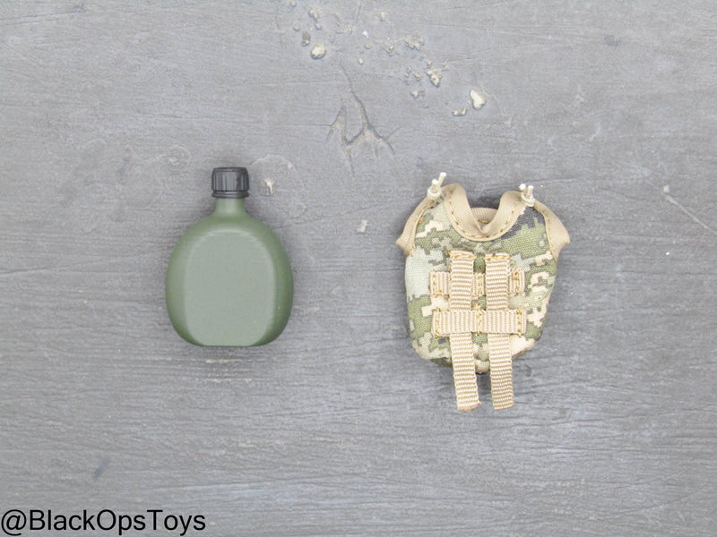 Load image into Gallery viewer, Ukraine Anti Tank Gunner - Canteen w/MM-14 Camo MOLLE Pouch
