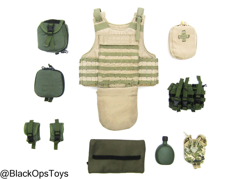 Load image into Gallery viewer, Ukraine Anti Tank Gunner - FDE Tan Plate Carrier w/MOLLE Pouch Set
