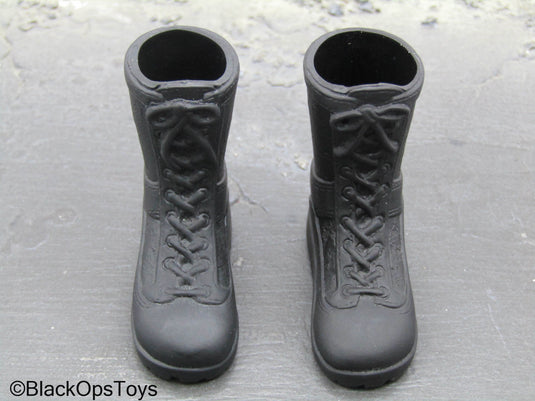 Black Combat Boots (Foot Type)