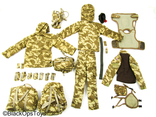 British Desert DPM Camo Complete Uniform & Gear Set 5-Pack - MINT