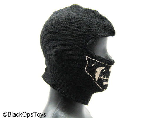 Black Balaclava w/Tan Skull Detail (x3)