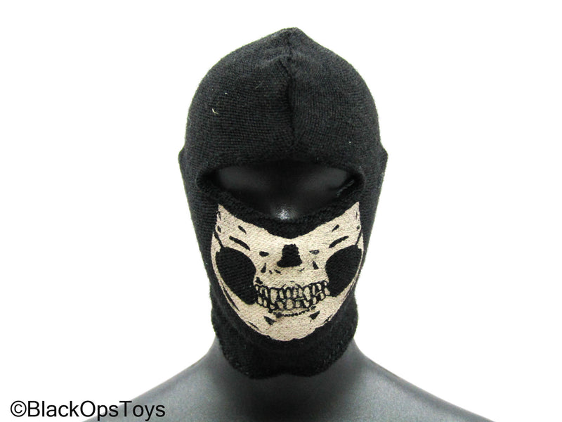 Load image into Gallery viewer, Black Balaclava w/Tan Skull Detail (x3)
