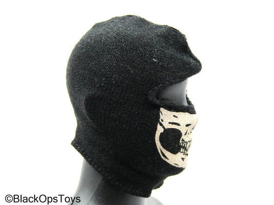 Black Balaclava w/Tan Skull Detail (x3)