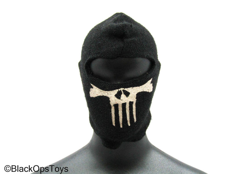 Load image into Gallery viewer, Black Balaclava w/Tan Skull Detail (x3)
