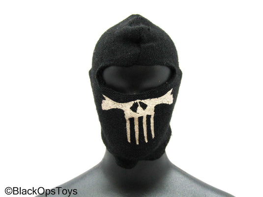 Black Balaclava w/Tan Skull Detail (x3)