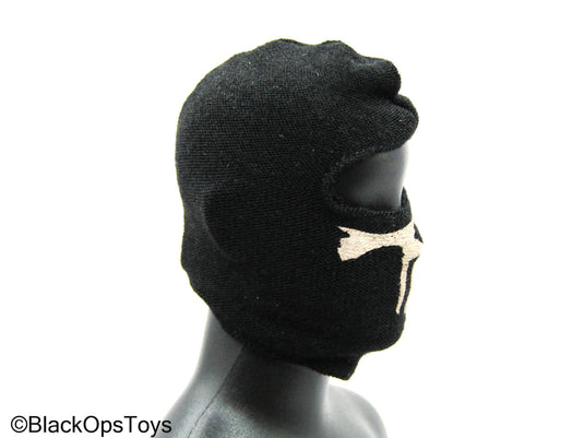 Black Balaclava w/Tan Skull Detail (x3)