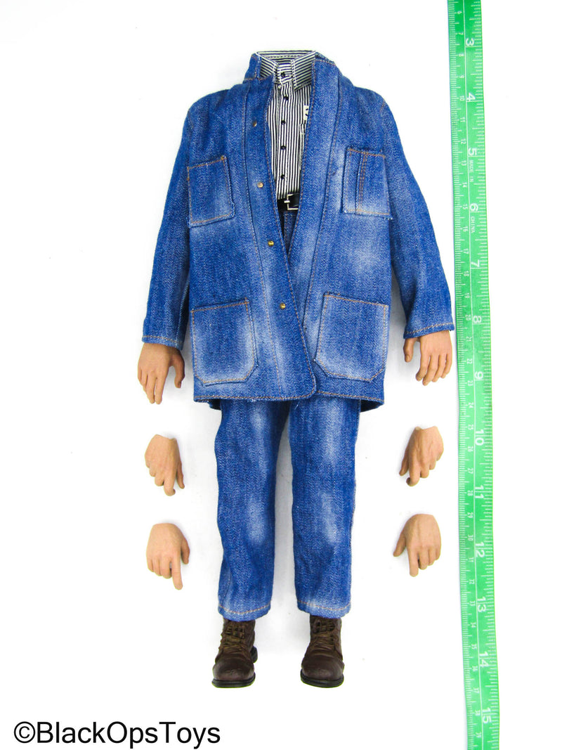 Load image into Gallery viewer, The Shawshank Redemption - Male Body w/Blue Denim Jean Clothing Set
