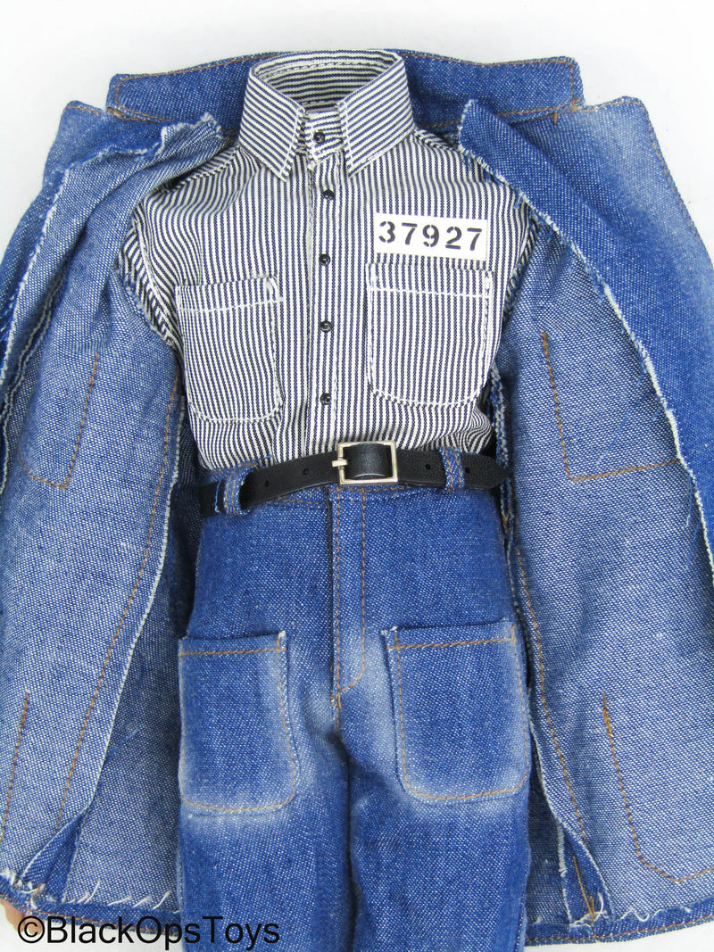 Load image into Gallery viewer, The Shawshank Redemption - Male Body w/Blue Denim Jean Clothing Set
