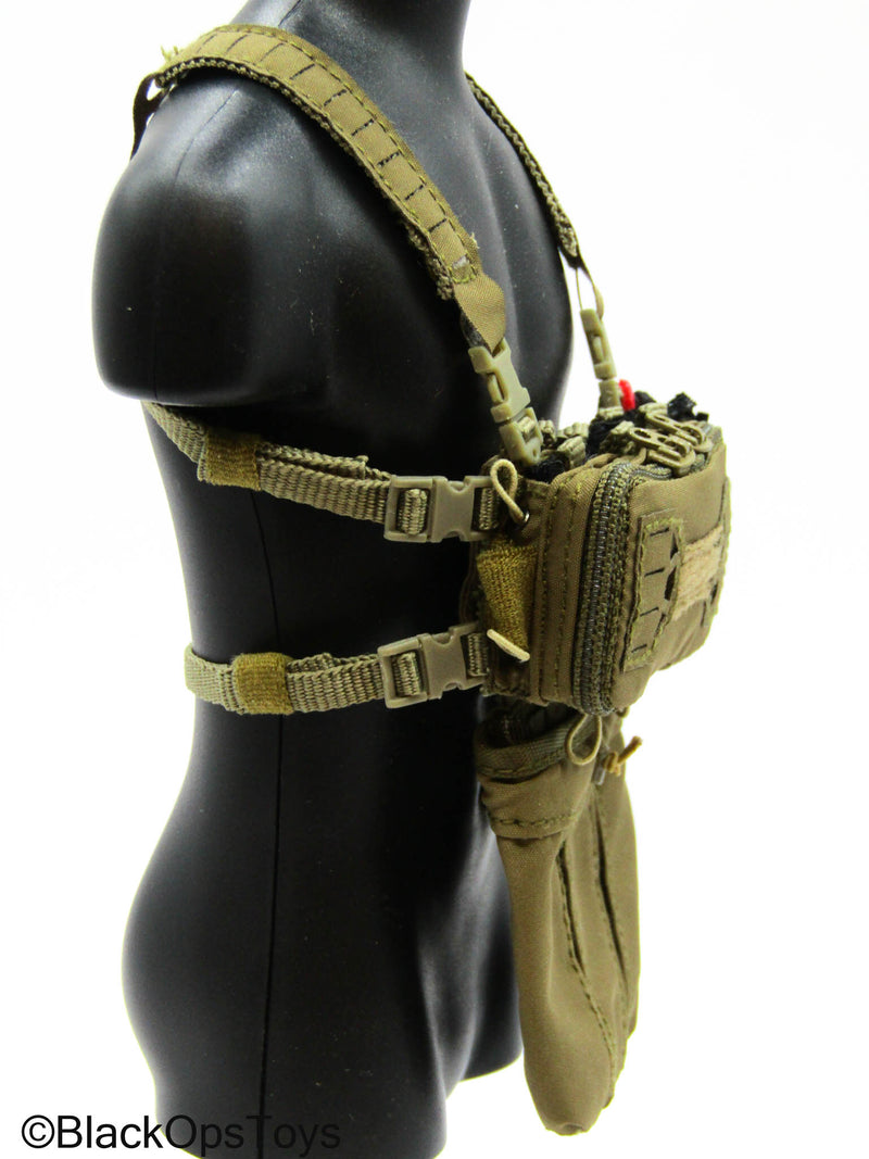 Load image into Gallery viewer, Russian SSO - Tan MOLLE Chest Rig w/Dump Pouch
