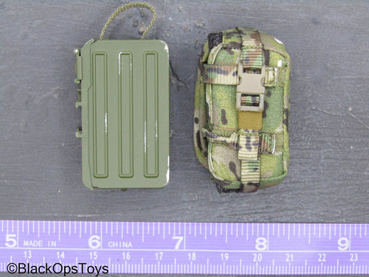 Russian SSO - PKM 7.62 Drum Magazine w/Multicam MOLLE Pouch