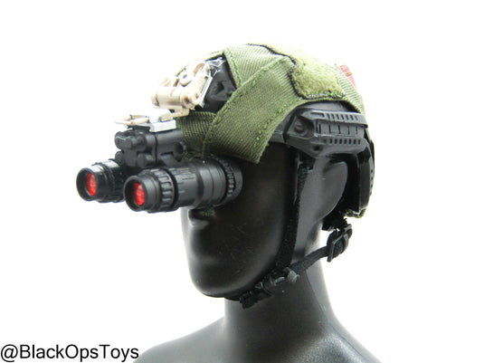 ZERT AMG Juggernaut - OD Green Helmet w/NVG & Face Shield Set