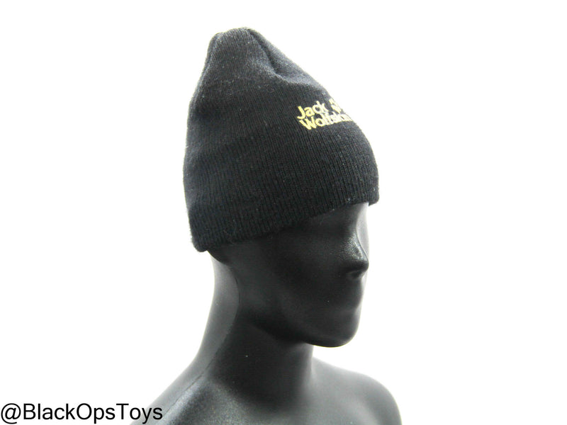 Load image into Gallery viewer, Black Jack Wolfskin Beanie
