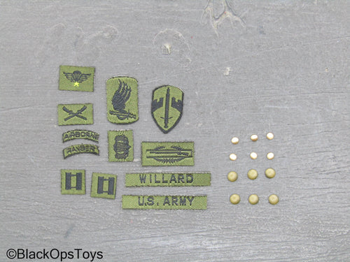 Vietnam US Army LRRP - Patch & Button Set