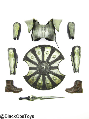 Greek Warrior Troy - Metal Armor Set w/Shield & Sword Type 1