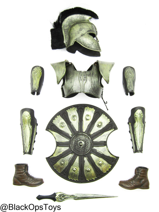 Greek Warrior Troy - Metal Armor Set w/Shield & Sword Type 2