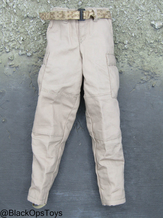 FDE Tan Cargo Pants w/Camo Belt