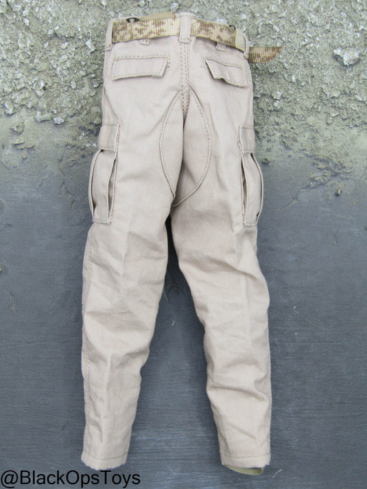 FDE Tan Cargo Pants w/Camo Belt