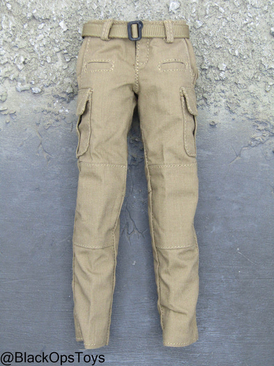 Female PMC Coyote Tan Cargo Pants w/Belt