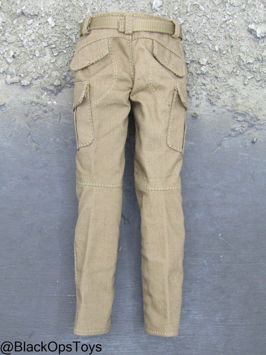 Female PMC Coyote Tan Cargo Pants w/Belt