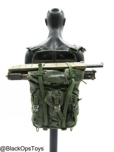 Custom Weathered Vietnam Alice Pack w/Frame, Machete, & LAW