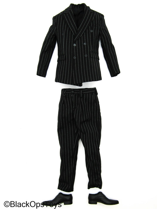 Mental Patient - Black Dress Suit Set w/Black Shoes (Peg Type)