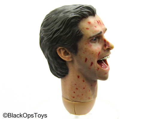 Mental Patient - Male Bloody Screaming Head Sculpt