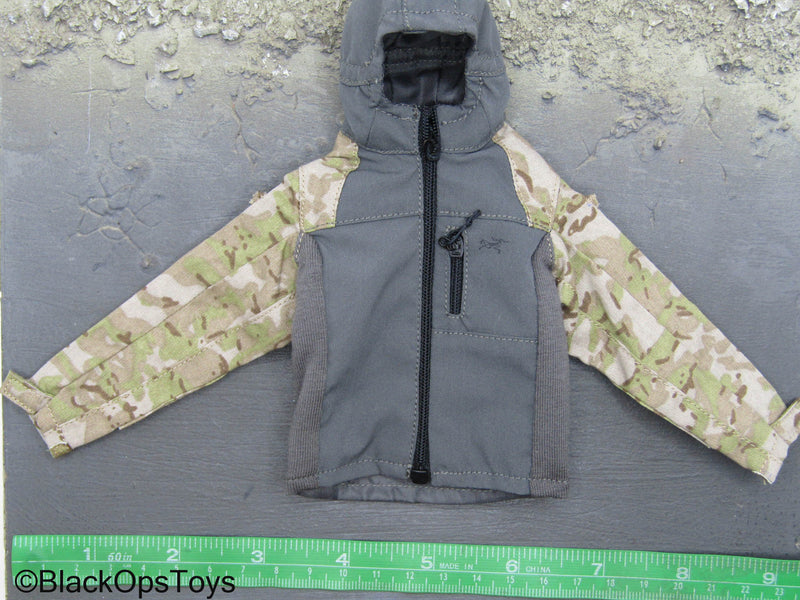 Load image into Gallery viewer, PMC Field RECCE - Multicam &amp; Grey Hooded Jacket
