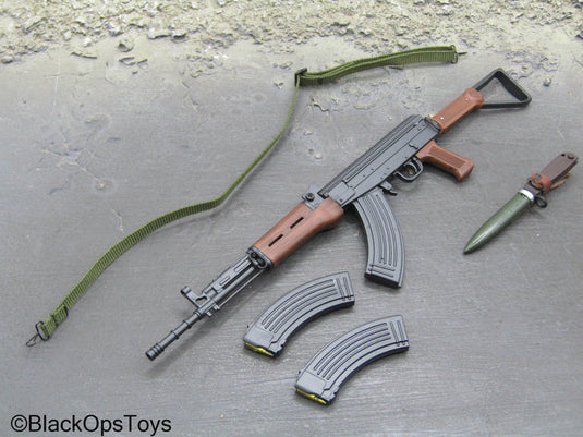 1980 PLA - AK 47 Rifle w/Sling & Bayonett