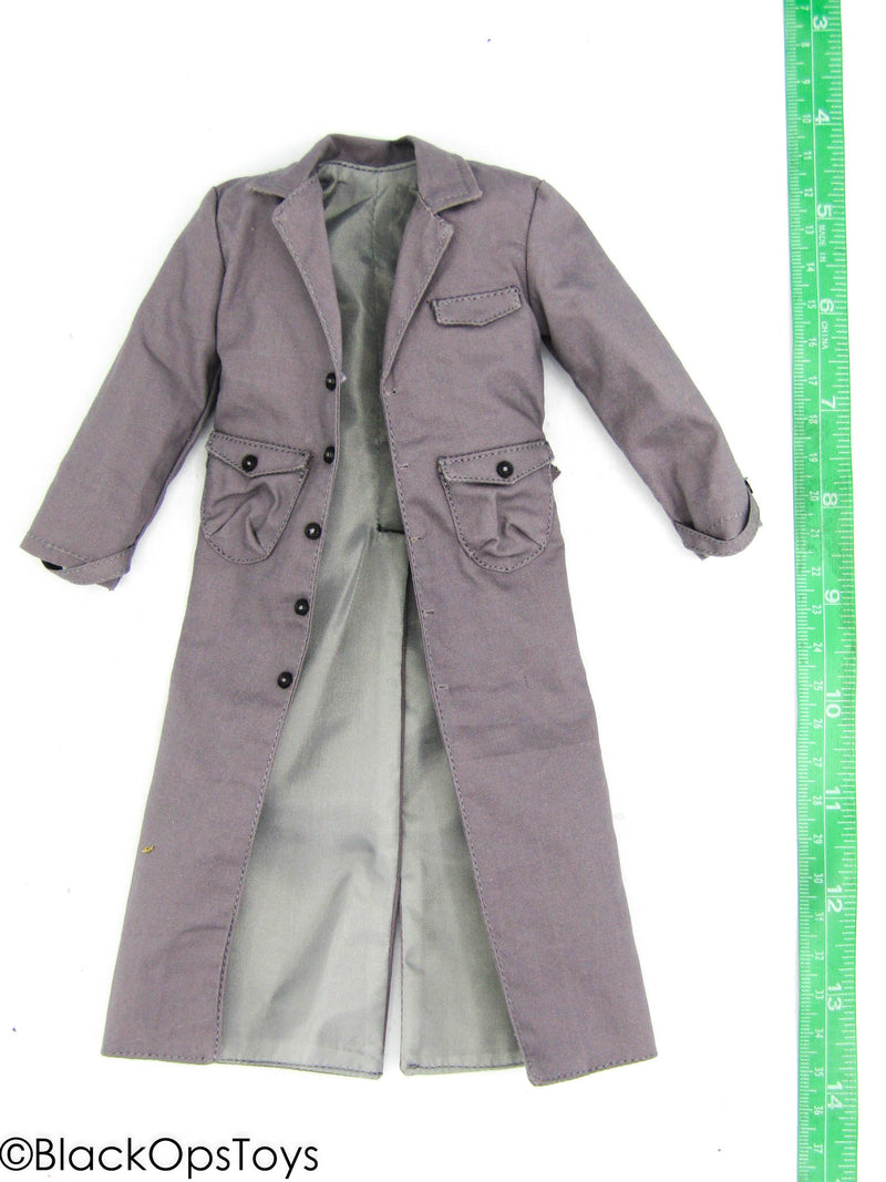 Load image into Gallery viewer, Doc Holiday - Grey Long Coat
