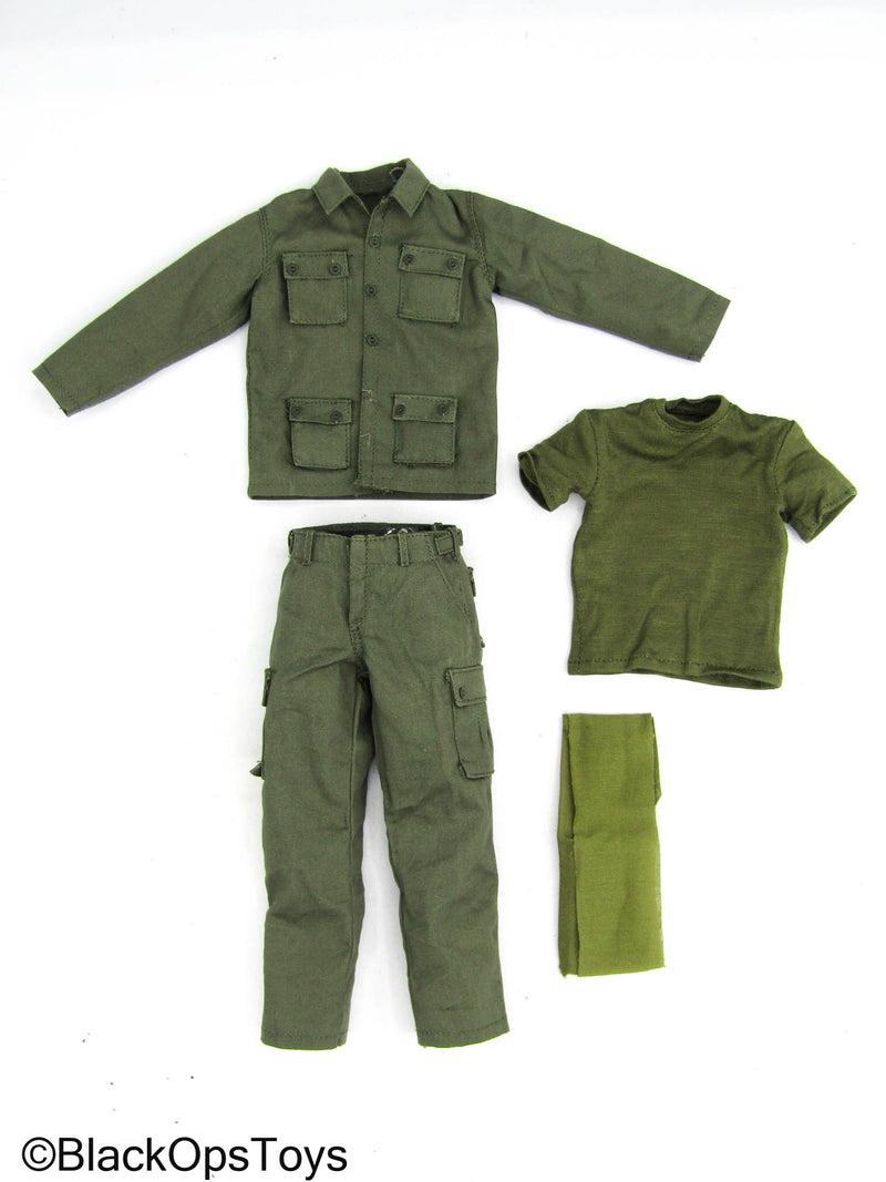 Vietnam 1967 MACV-SOG - Green Combat Uniform Set (Real Buttons