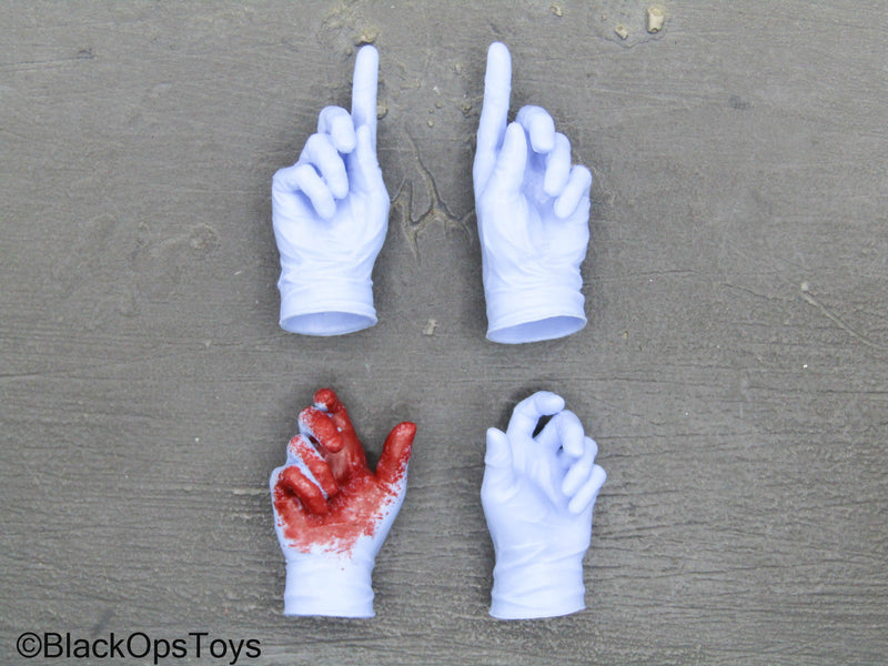 Load image into Gallery viewer, Surgeon - Blue Bloody Gloved Hand Set
