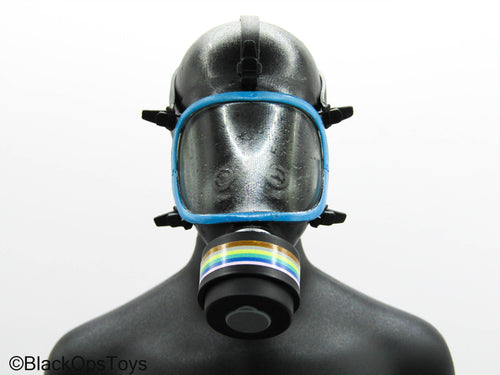 SWAT Blue Steel Commandos - Gas Mask w/Drop Leg Pouch