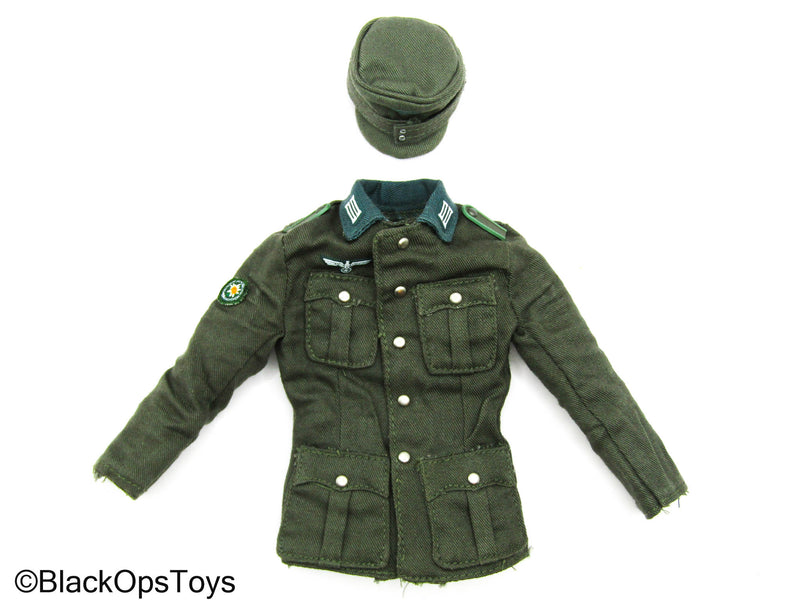 Load image into Gallery viewer, WWII German - Mountain Division Armored Troops M36 Private Jacket w/Hat
